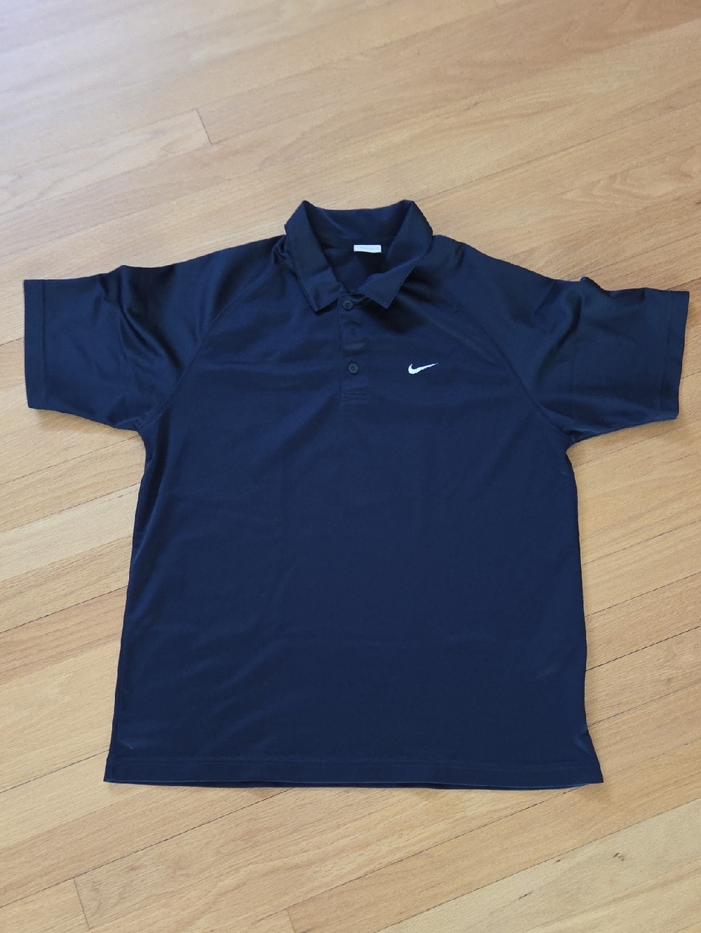 Nike Navy Polo with White Swoosh Accent
